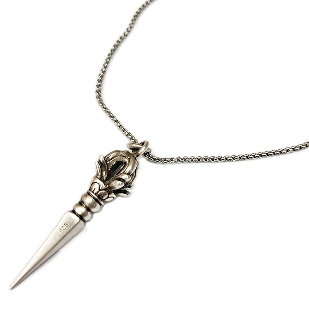 普巴杵{925純銀} 墜飾&鈦鋼項鍊【十方】146681