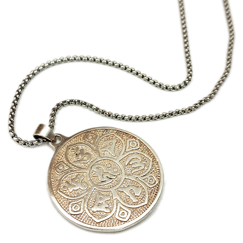 六字真言{925純銀} 墜飾&鈦鋼項鍊【十方】141313