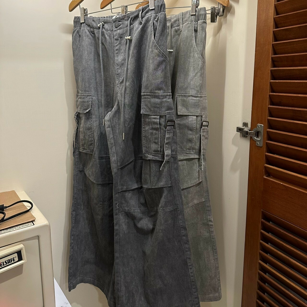 扎染雪花工裝長褲