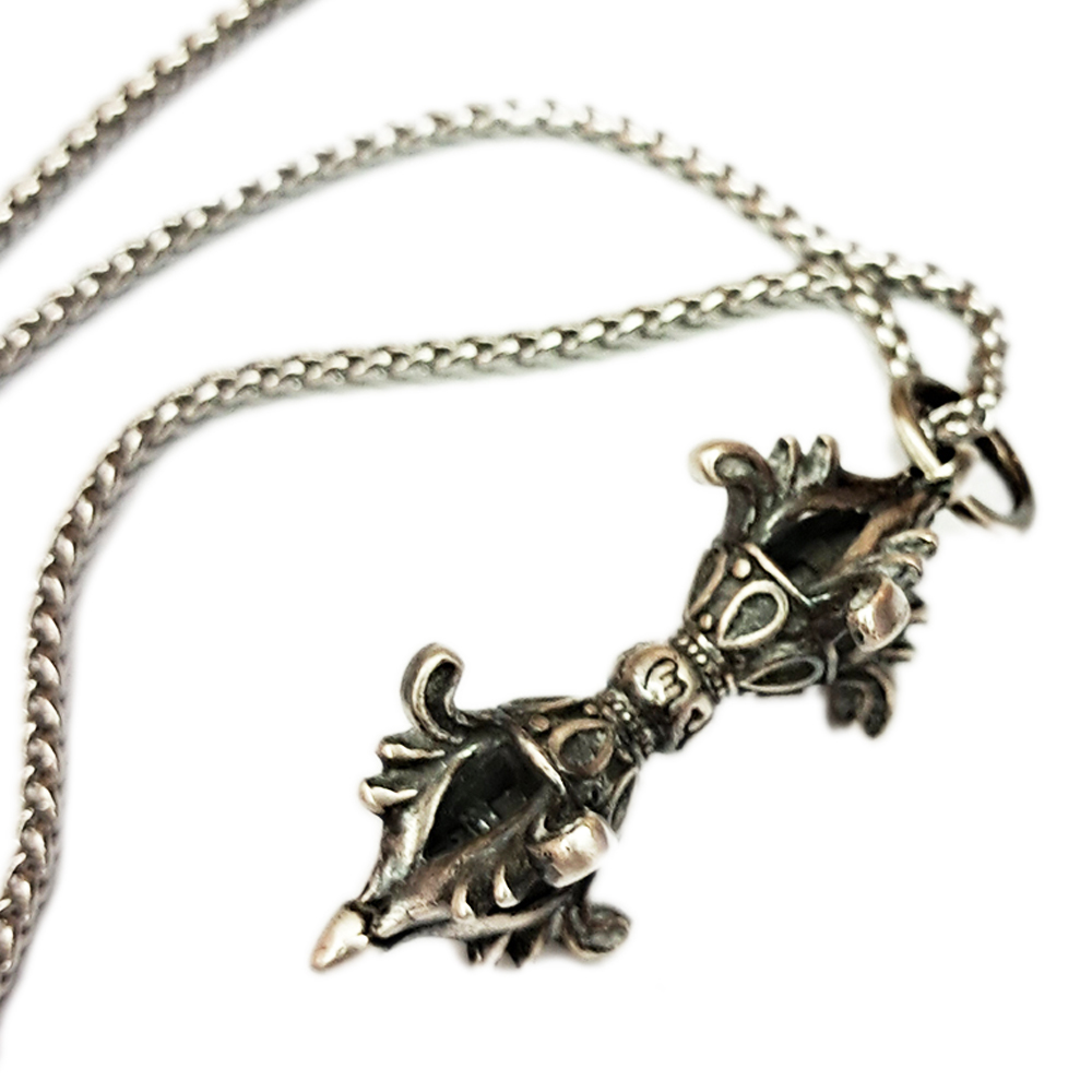 金剛杵{925純銀} 墜飾&鈦鋼項鍊【十方】148332