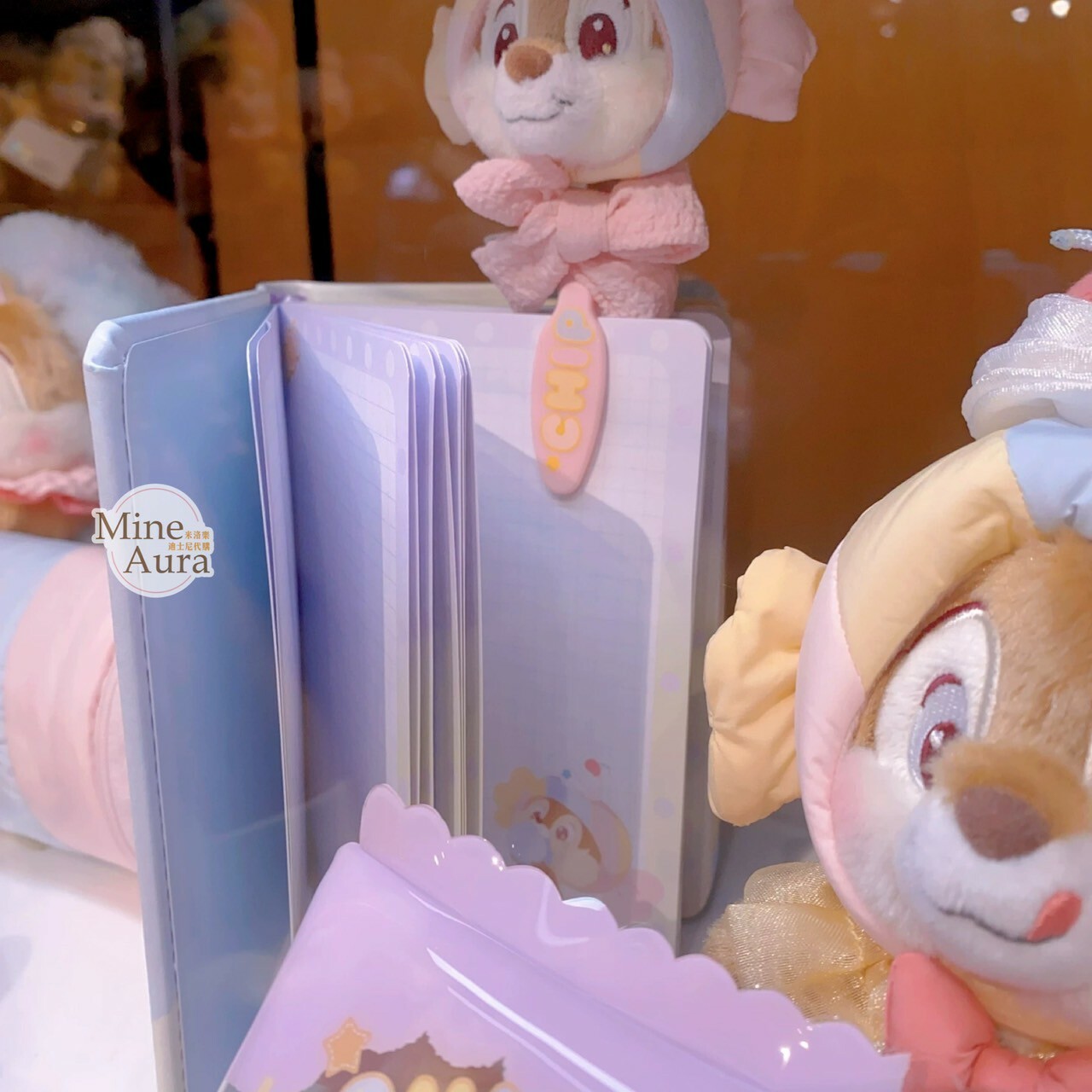 (限時特價) 奇奇蒂蒂 Chip 'n Dale 棉花糖系列 筆記本 記事本 手帳本 文具禮盒 文具組 -上海迪士尼樂園