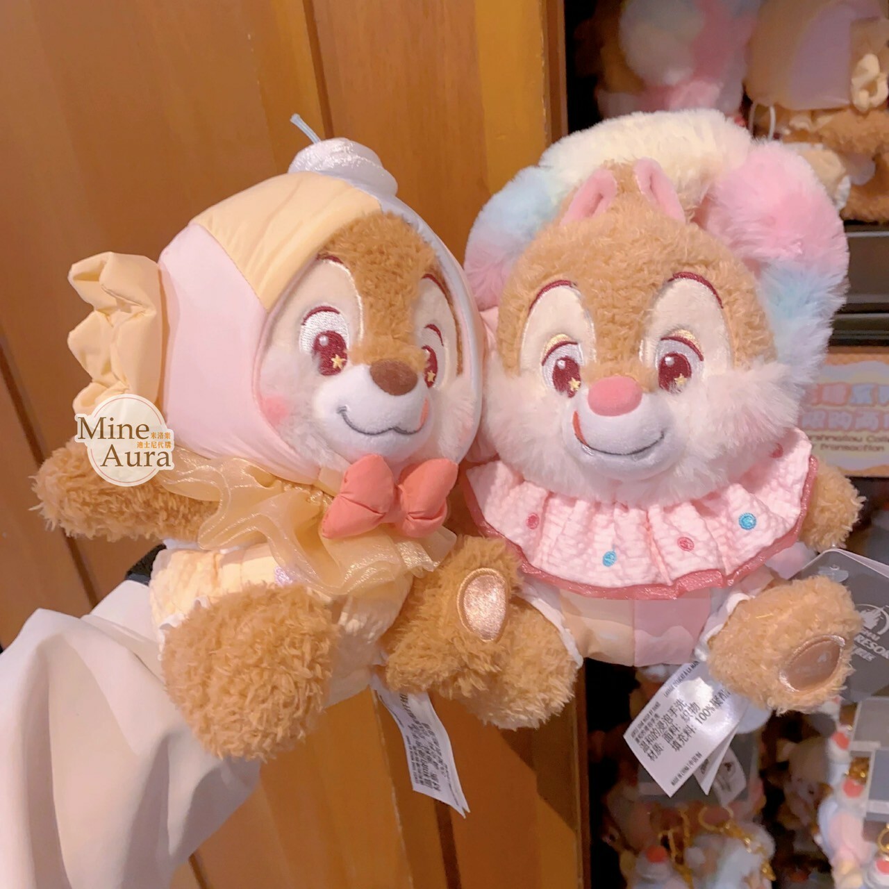 奇奇蒂蒂 Chip 'n Dale 棉花糖系列 絨毛 娃娃 玩偶 -上海迪士尼樂園