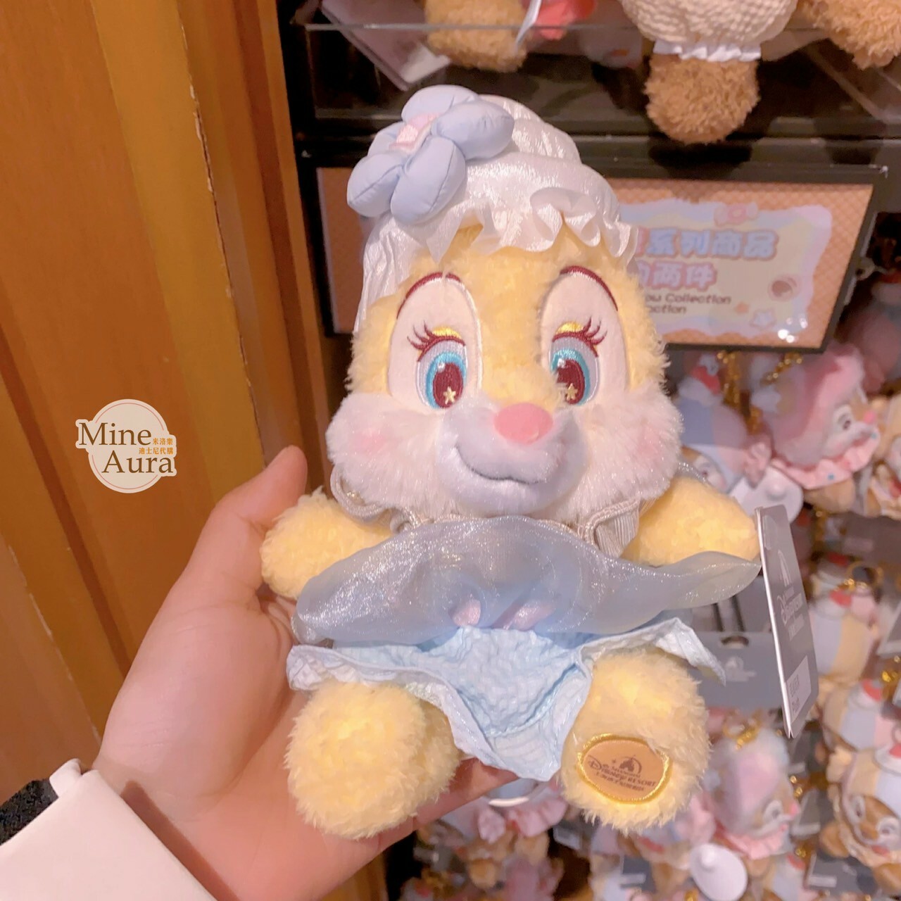 奇奇蒂蒂 Chip 'n Dale 棉花糖系列 克莉絲 Clarice 娃娃 玩偶 -上海迪士尼樂園