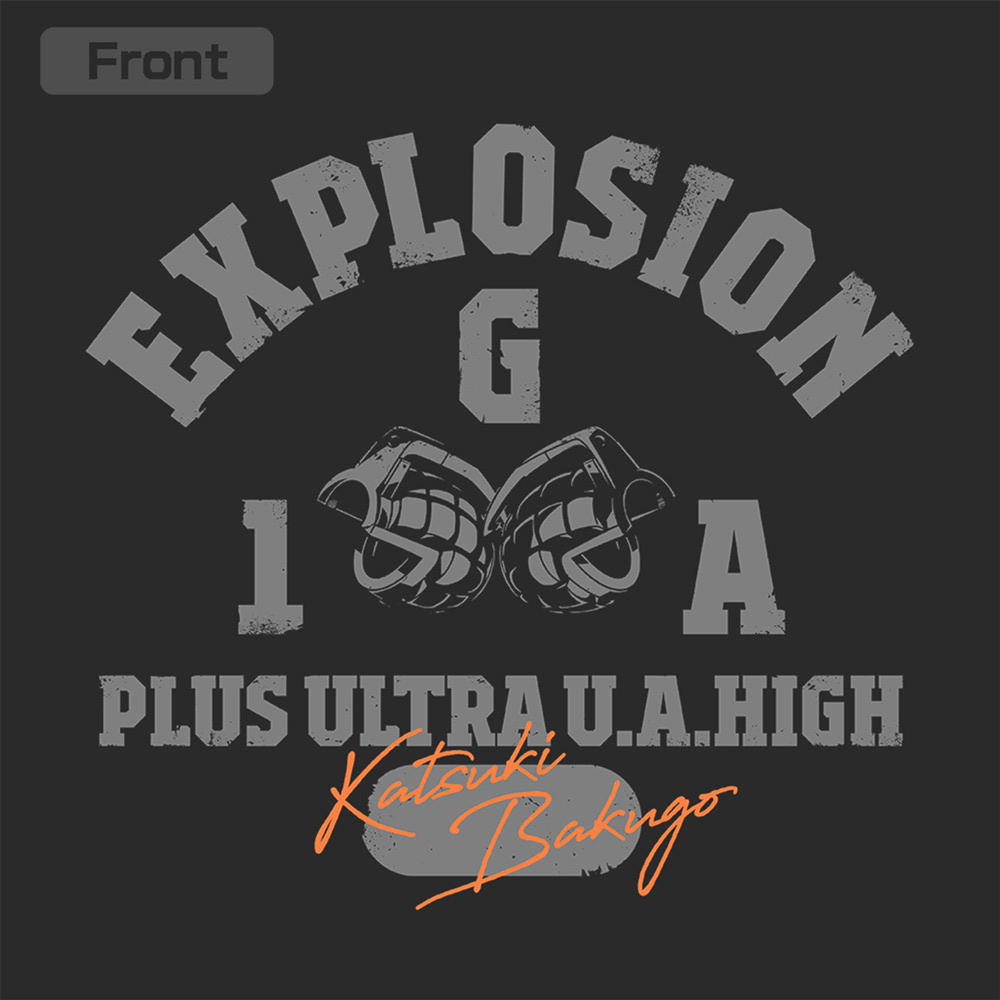 Cospa 0331 爆豪勝己 カレッジ プルオーバーパーカー [TVアニメ『僕のヒーローアカデミア』] BLACK