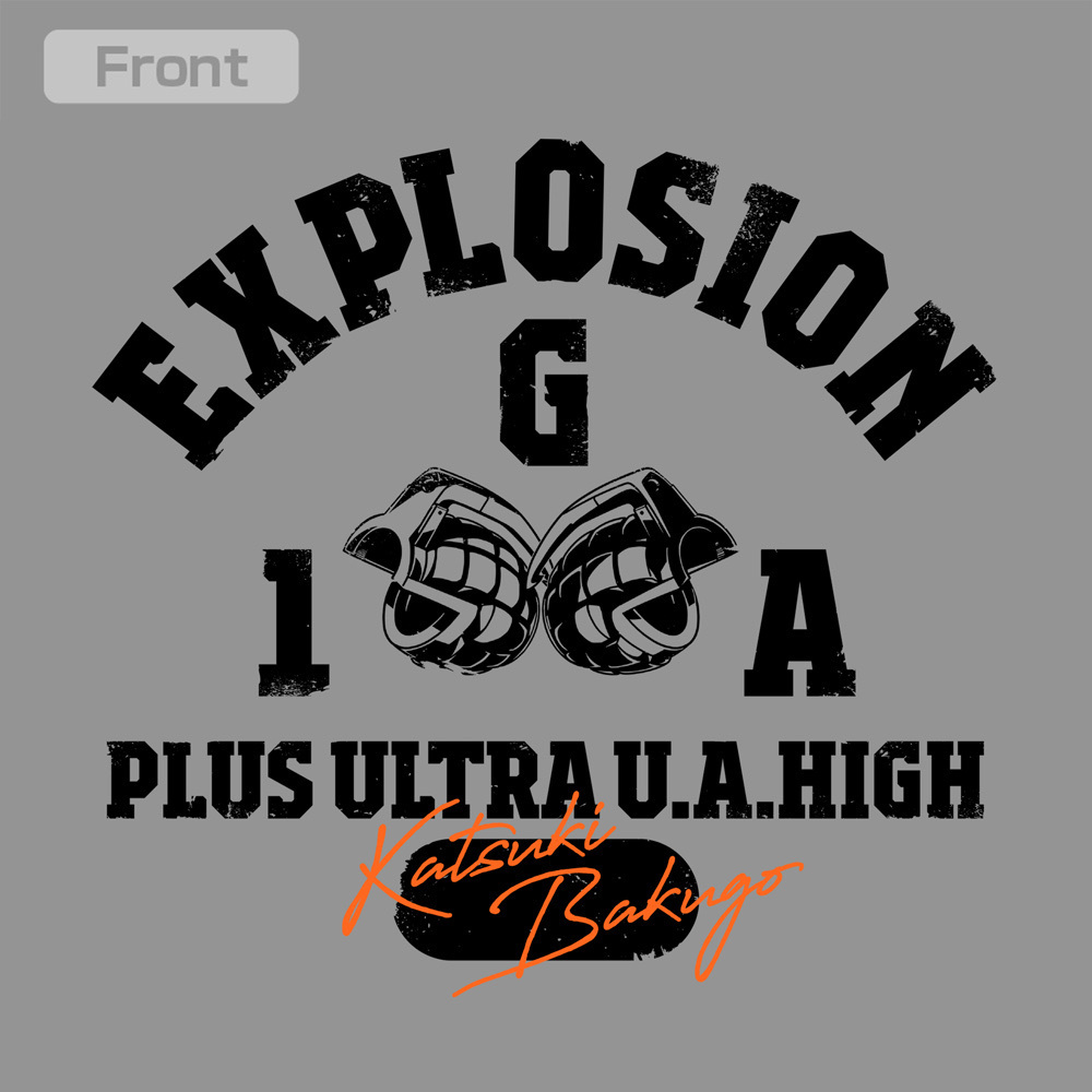 Cospa 0331 爆豪勝己 カレッジ プルオーバーパーカー [TVアニメ『僕のヒーローアカデミア』] MIX GRAY