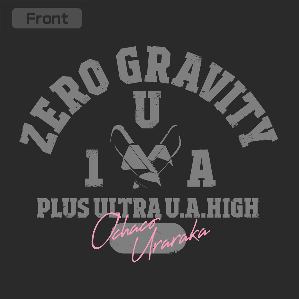 Cospa 0331 麗日お茶子 カレッジ プルオーバーパーカー [TVアニメ『僕のヒーローアカデミア』] BLACK