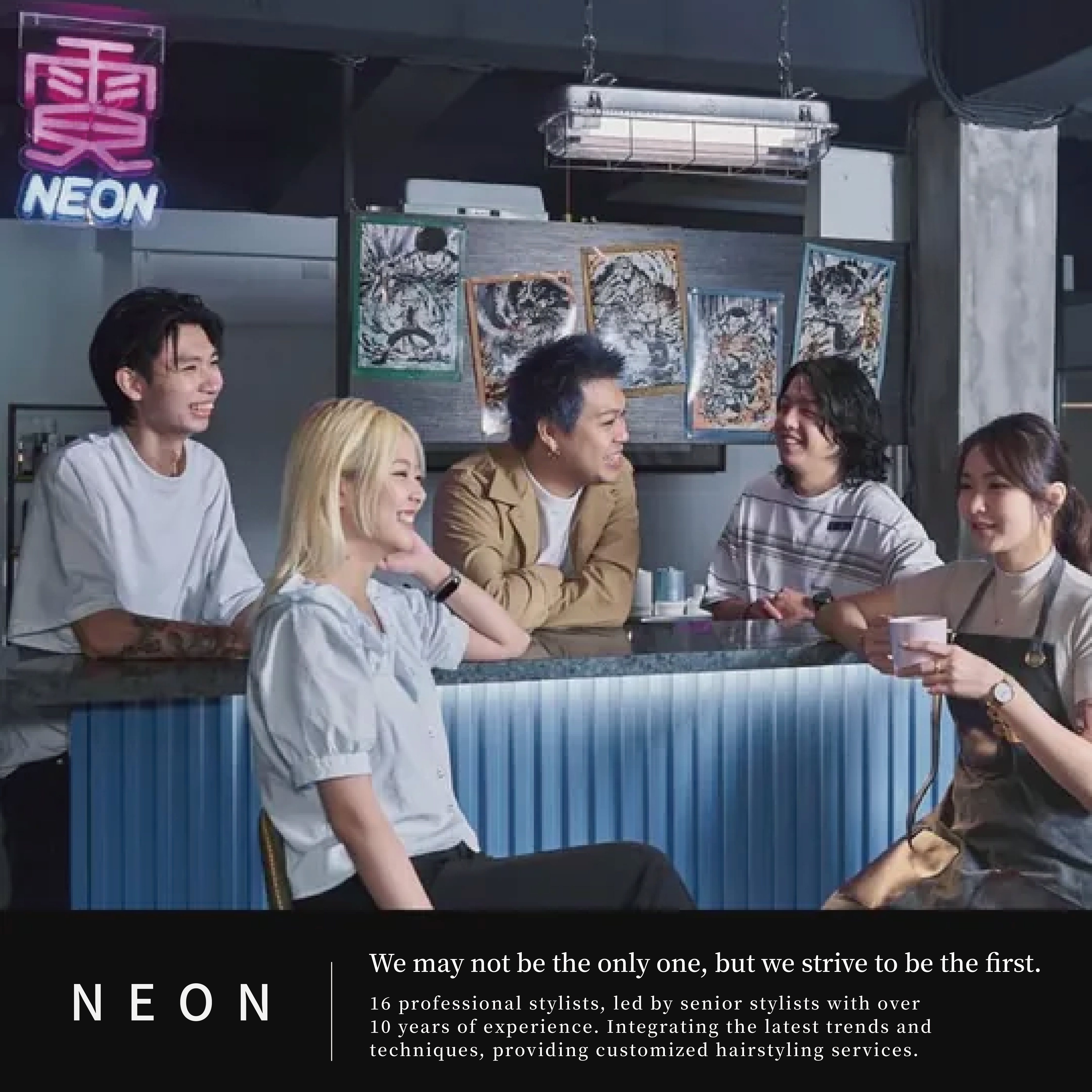 Keelung NEON Salon – A place for haircuts that feels like a bar, bringing you into a unique hair styling experience