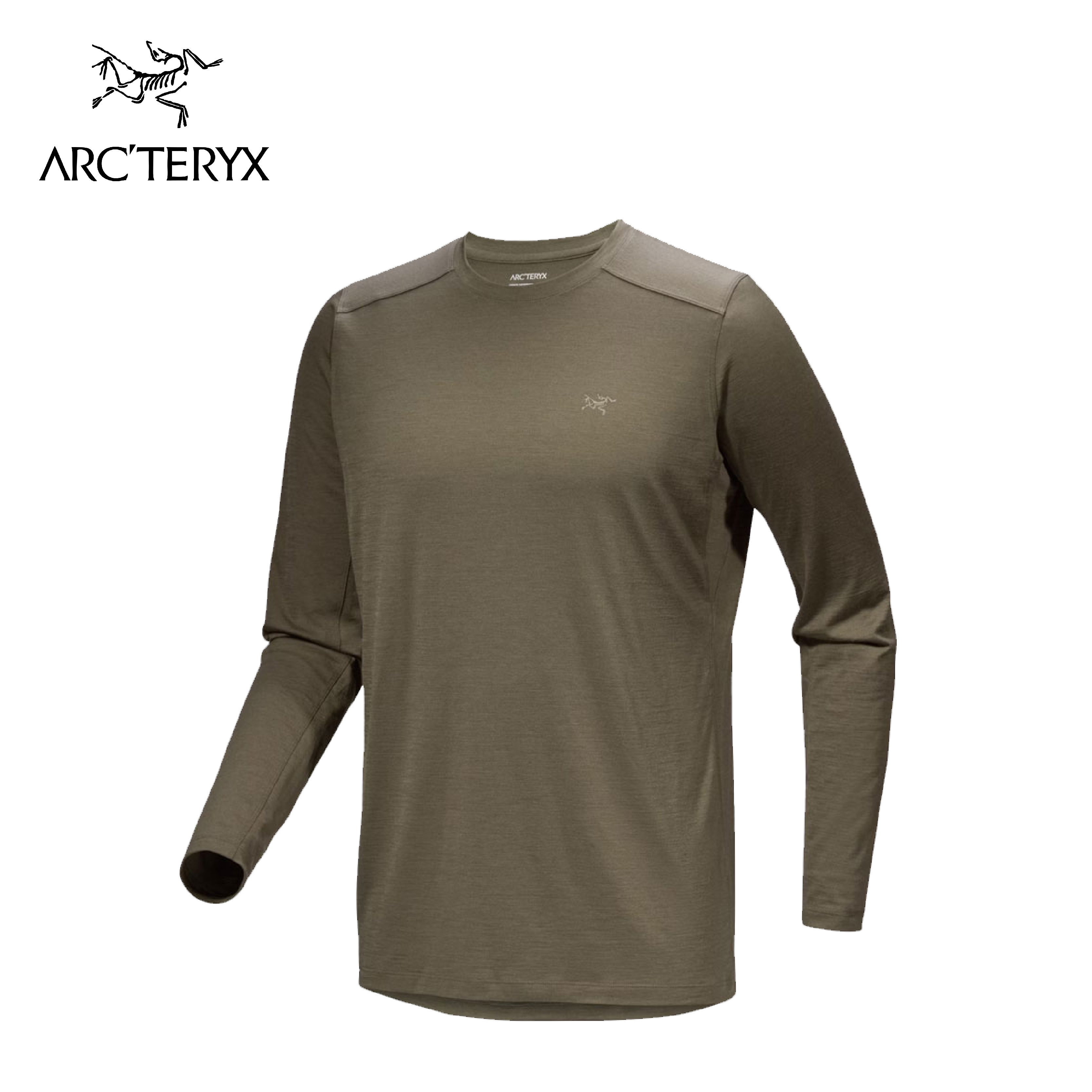 ARC'TERYX 始祖鳥 Ionia長袖羊毛T恤 男款 (龍紋綠色) 11AT07732