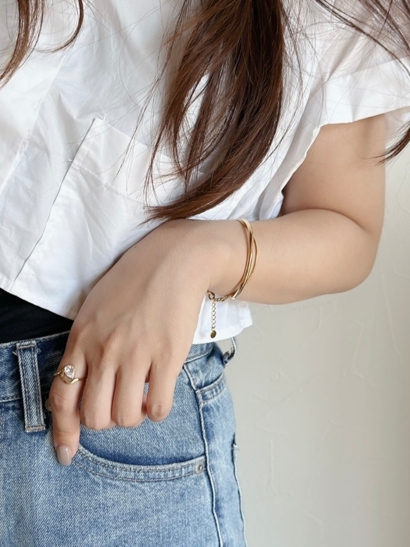 SS teardrop ring