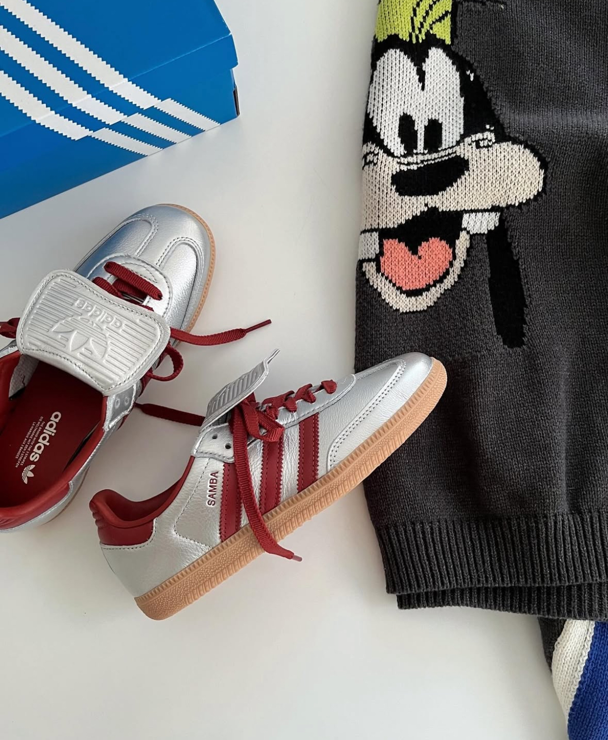 Adidas Originals Samba LT 銀色 酒紅色 Y2K 焦糖底 翻蓋鞋舌 復古 德訓鞋 T頭鞋 JH5707/預購