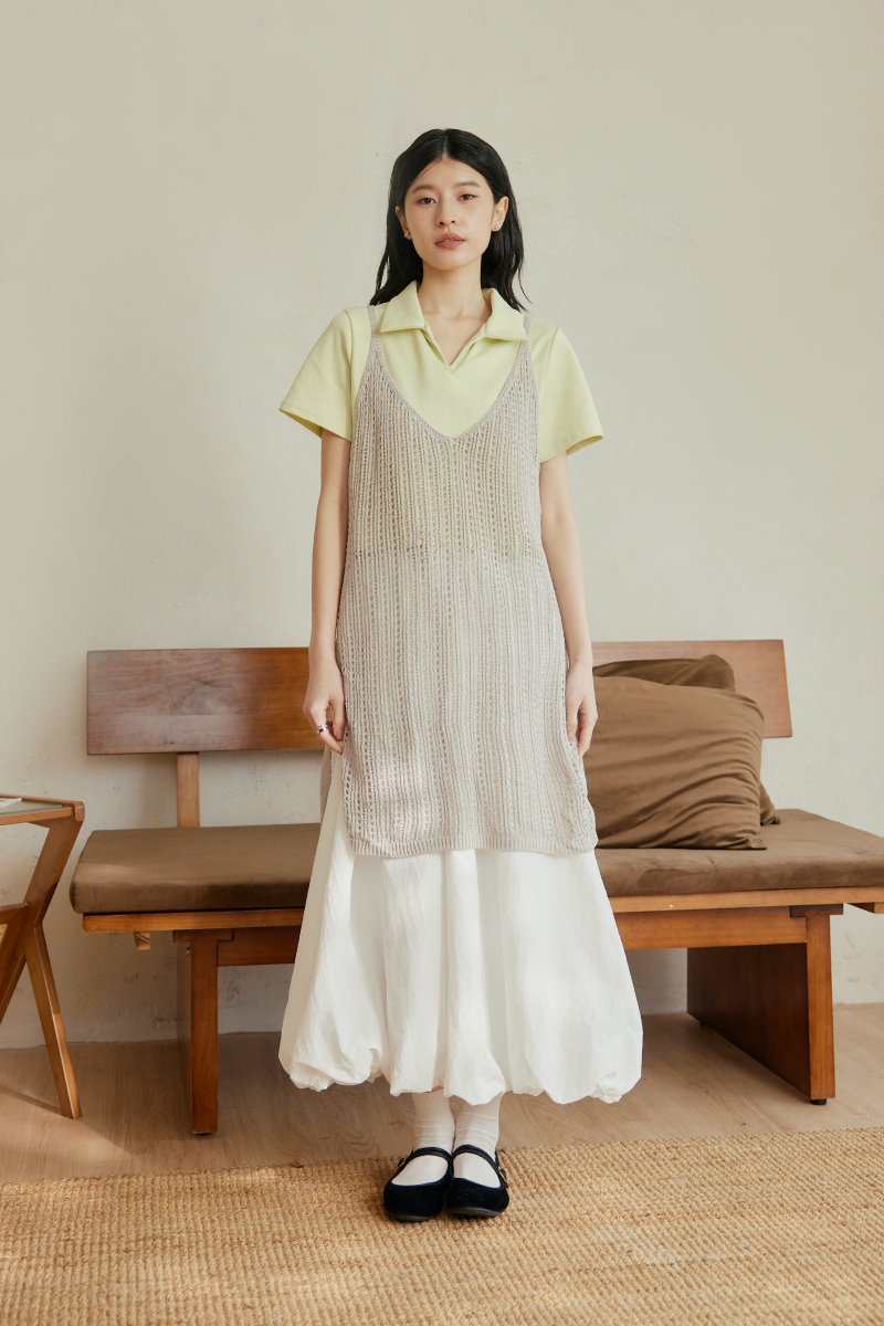 極簡POLO領短袖上衣