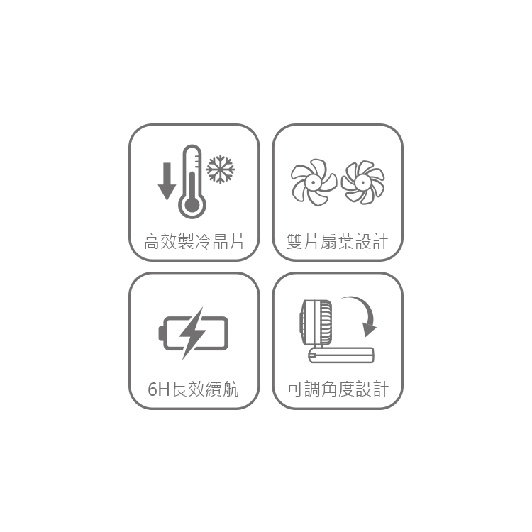 DUF340 晶片製冷手持掛脖兩用扇