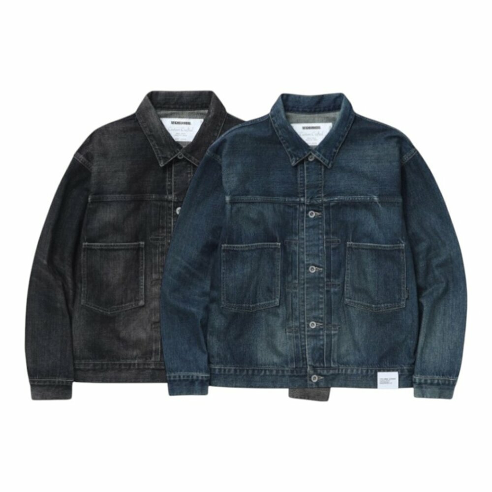 Neighborhood Washed Denim Type-2 Jacket 牛仔外套 黑/單寧藍 251XBNH-JKM02