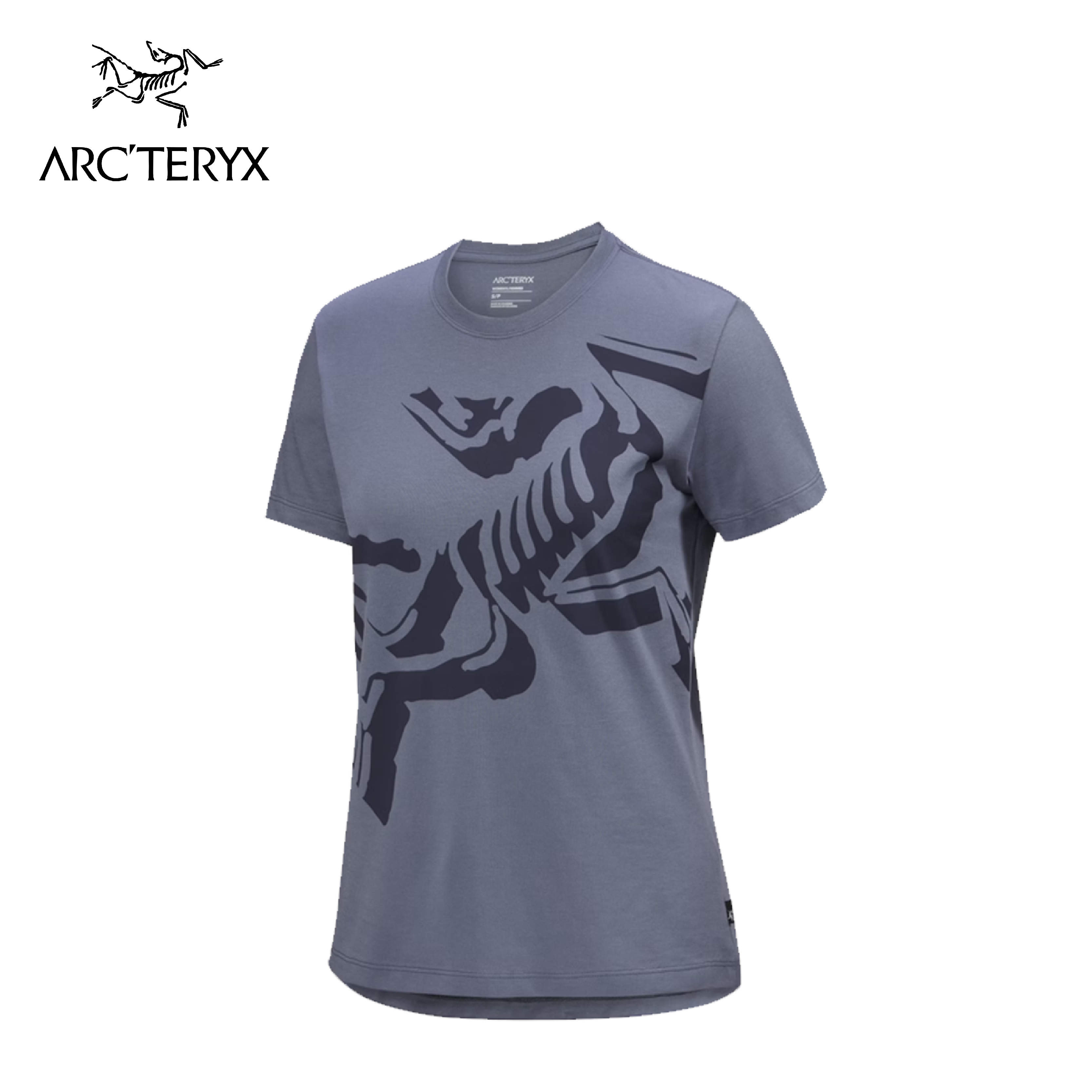 ARC'TERYX 始祖鳥 Bird短袖休閒Tee 女款 (雲層藍色/深色) 10AT08136