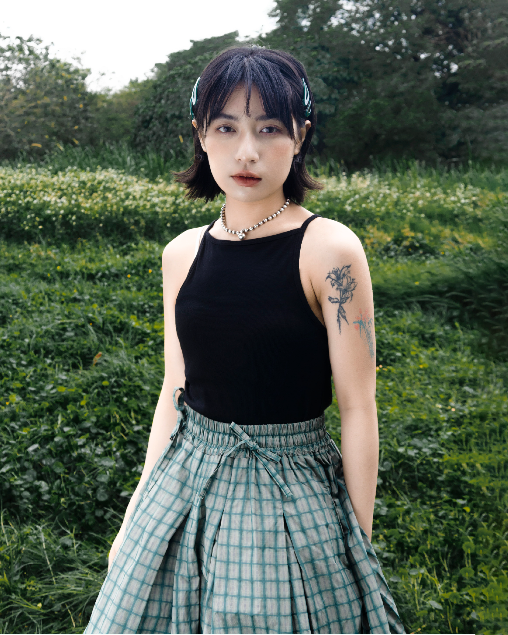 【 Kiki.co Made 】Cotton Camisole - black