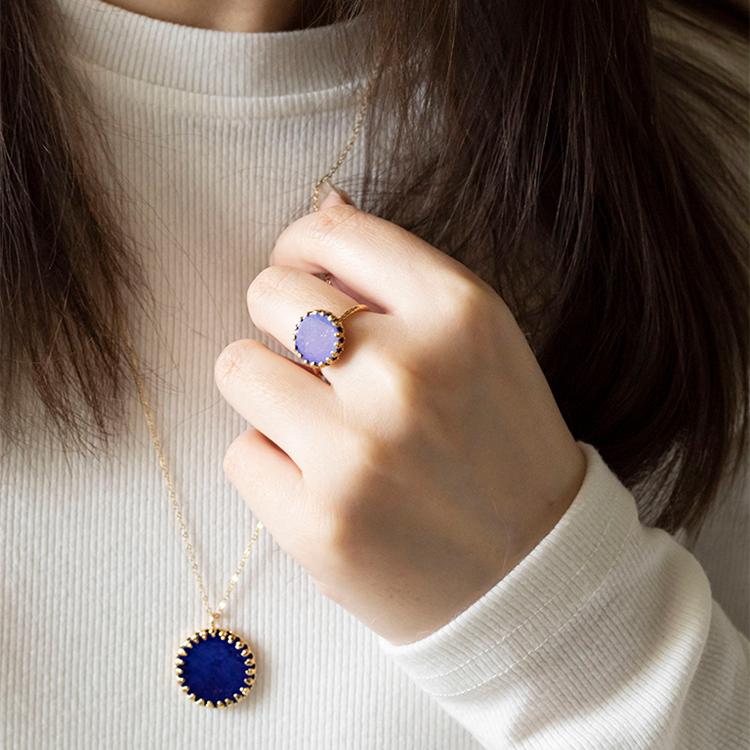 法國 Fabien Ajzenberg 青金石伯爵藍項鍊系列