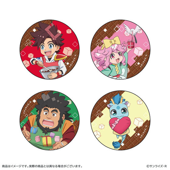 227255 Pbandai 預訂 2025/5月 魔神創造伝ワタル　バレンタインチョコ【つくってみた！】 缶バッジ（全7種ランダム／7個セット）襟章set