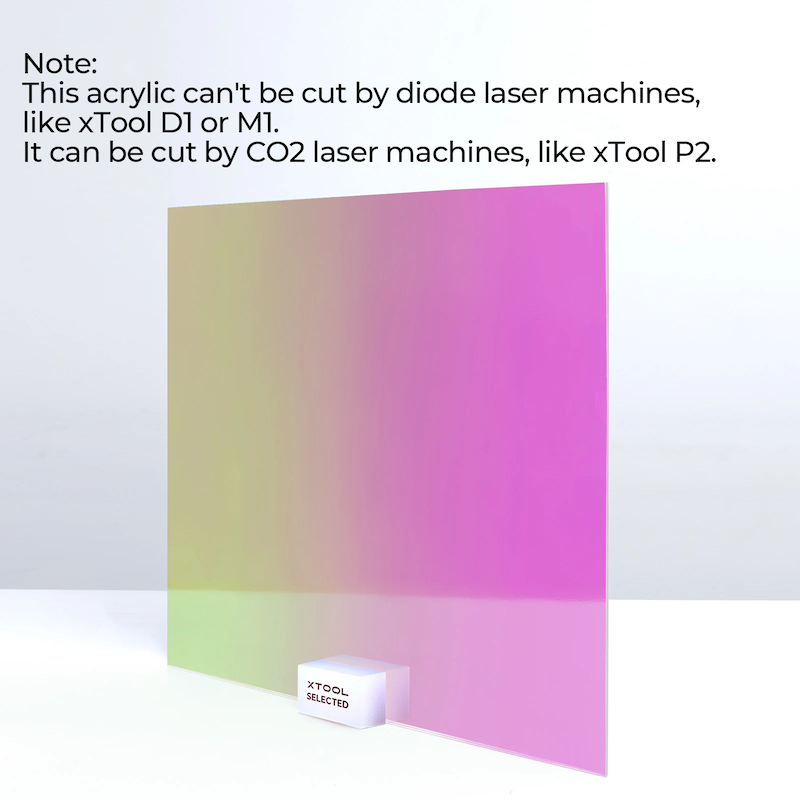 DTSL_Makeblock xTool 3mm Iridescent Transparent Blue Film Acrylic_Compatibility