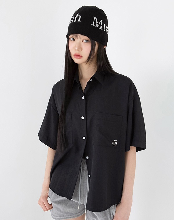 預訂｜MUAHMUAH LOOSE FIT TWO POCKET HALF SHIRT