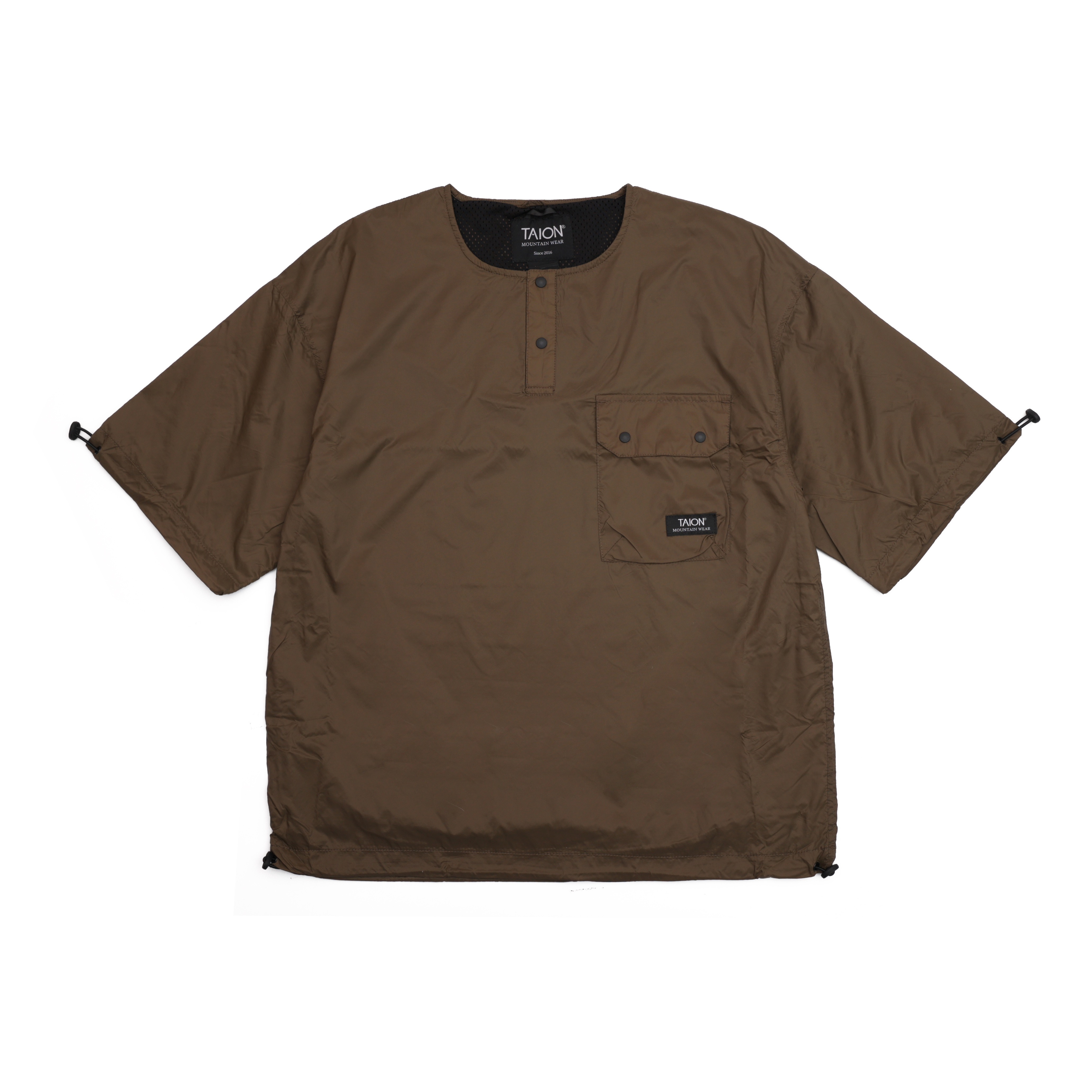 TAION NON DOWN MOUNTAIN CREW NECK TAION-010NDMT-01 OLIVE