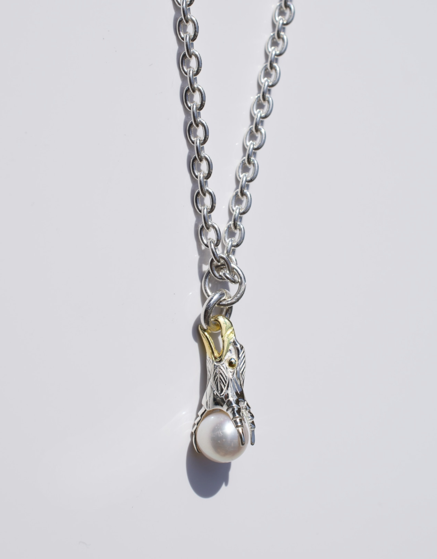 Eagle Talon Pearl Beak&Eyes K18 gold