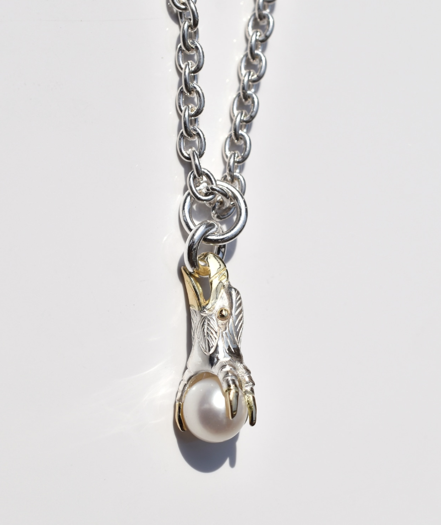 Eagle Talon Pearl Beak&Eyes K18 gold