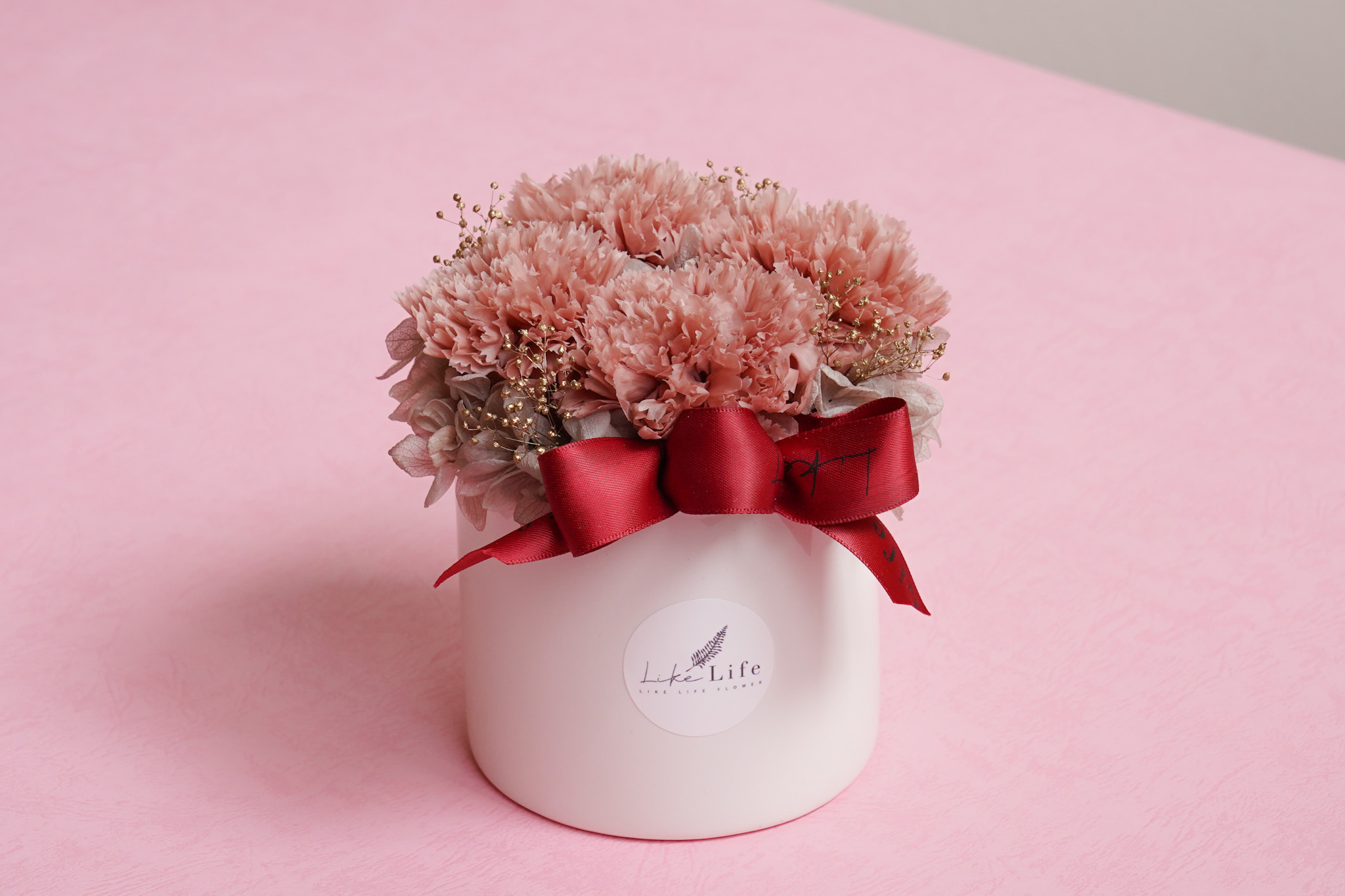 奶茶色康乃馨母親節盆花,奶色永生花康乃馨推薦,台北奶茶色康乃馨盆花哪裡買