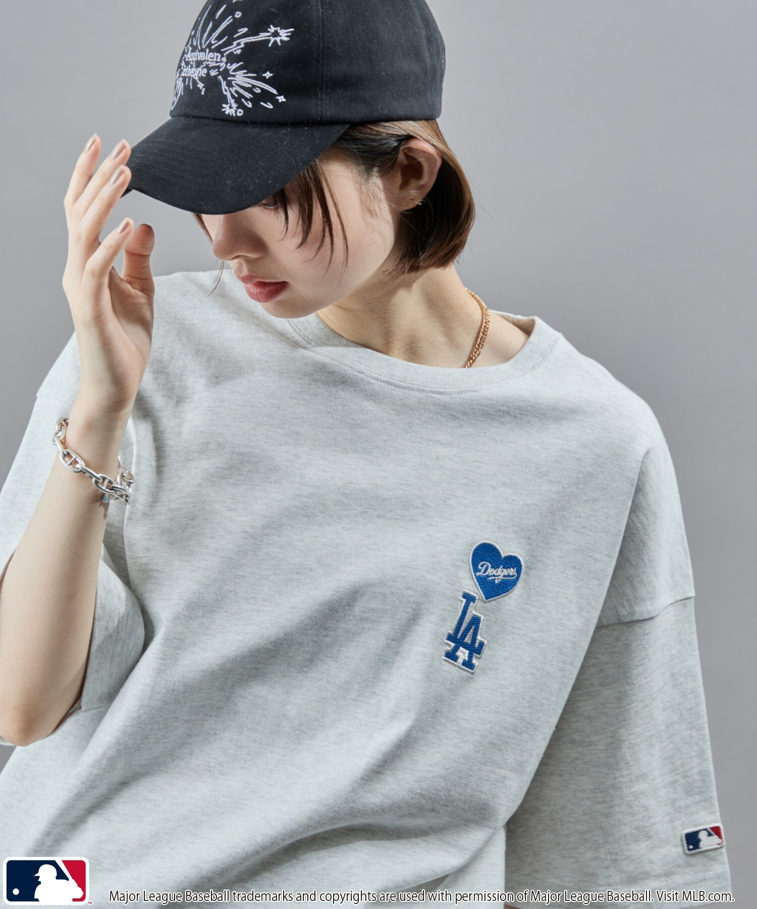 🇯🇵 PUBLUX x MLB 心形刺繡 美國職棒大聯盟 洛杉磯道奇 紐約洋基 聖地牙哥教士 短袖 短T / 預購