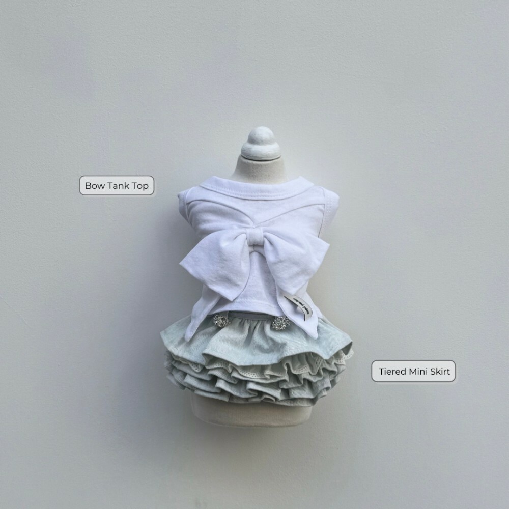 COZY-N 多層次蛋糕牛仔裙