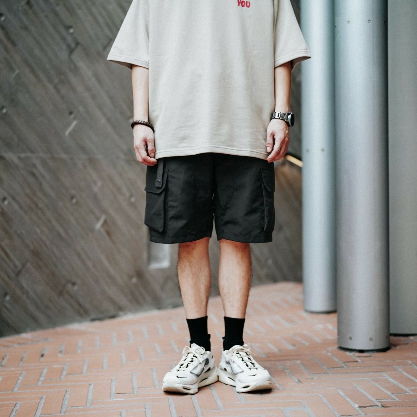 SBG 多口袋拉鍊抗撕裂工裝短褲 063