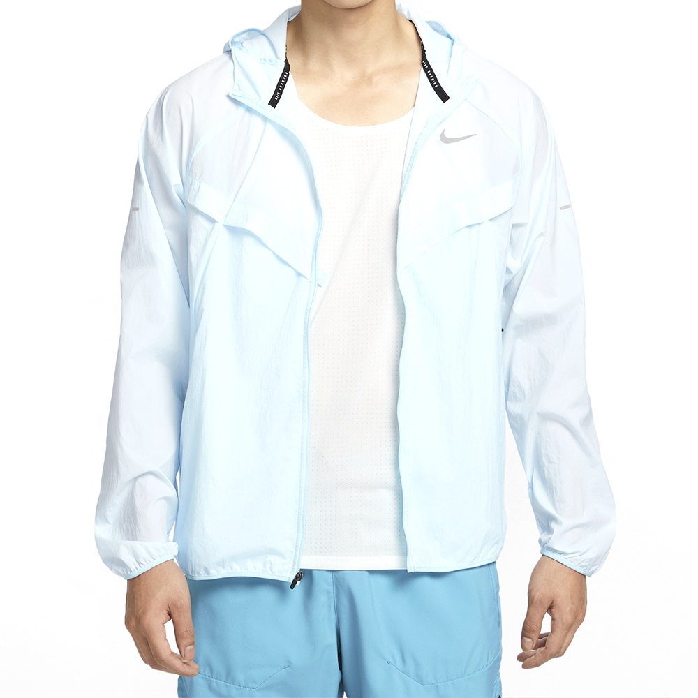 Nike UV RPL Stride Jacket 男款 藍色 防曬 寬鬆 運動 休閒 連帽 外套 HV4549-474