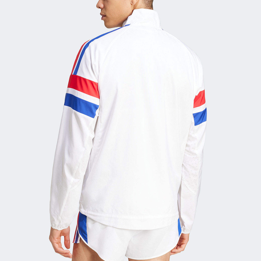 Adidas Adizero R JKT 男款 白色 運動 立領 亞規 訓練 機能 愛迪達 外套 JD7317