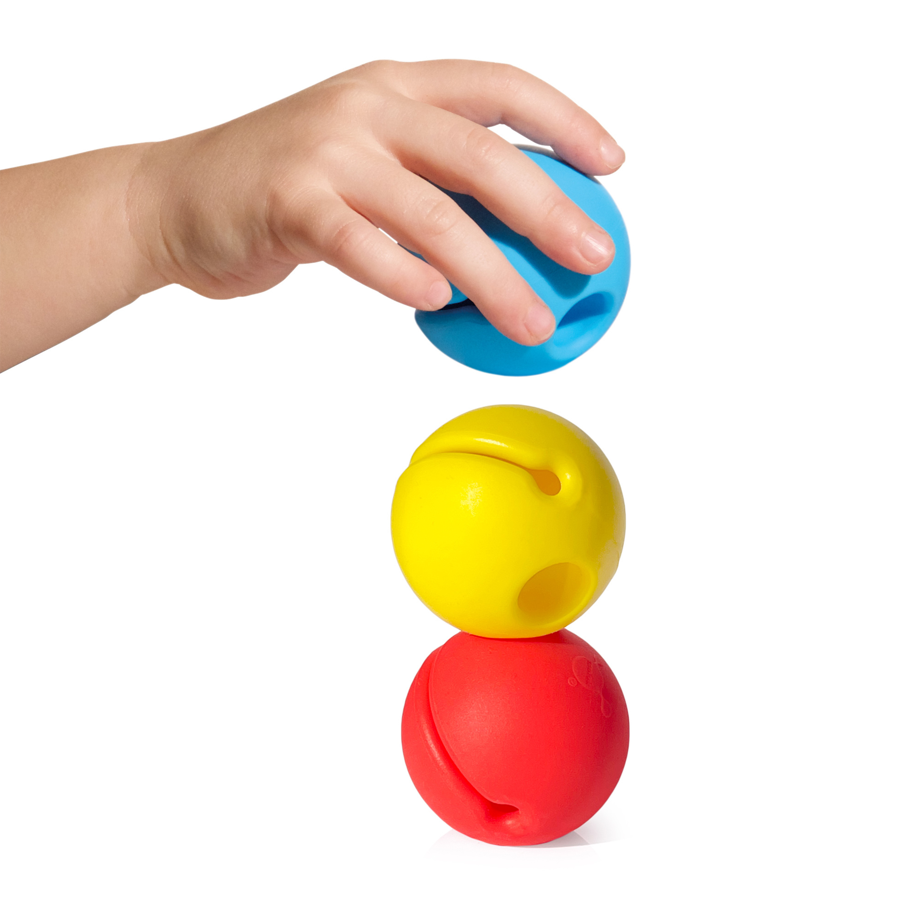 Moluk Mox 大嘴小球小手捏捏樂-彩虹3入組