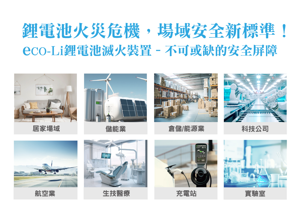 鋰電池滅火器適用場所