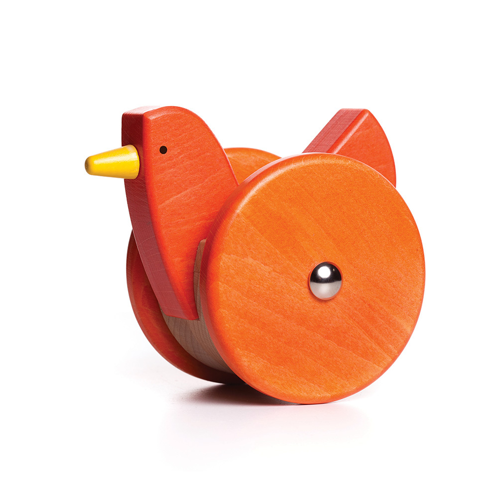 【BAJO】Animal Series | Wobbling chicken – Wooden Toy