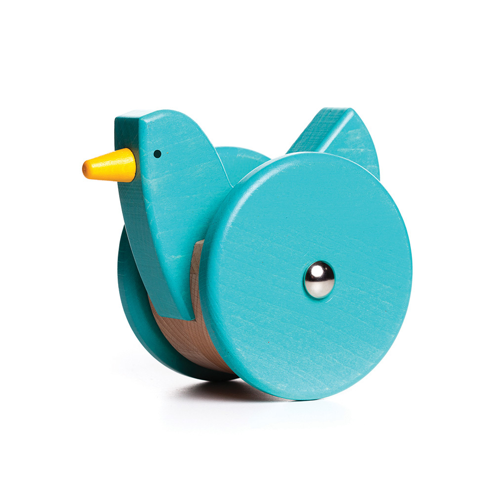 【BAJO】Animal Series | Wobbling chicken – Wooden Toy