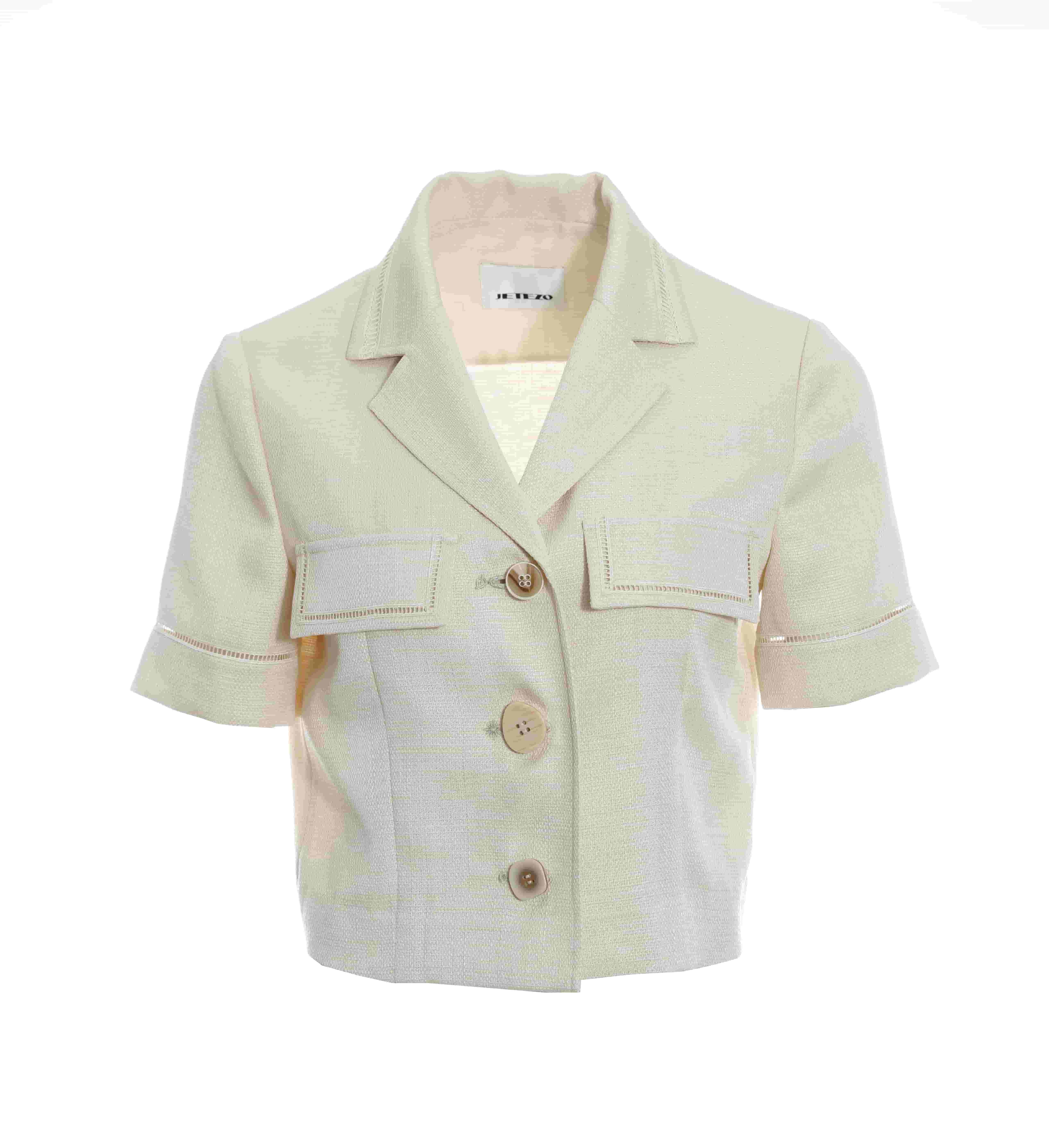 BC1EB052D1 天空之城水溶絲南法式短袖外套