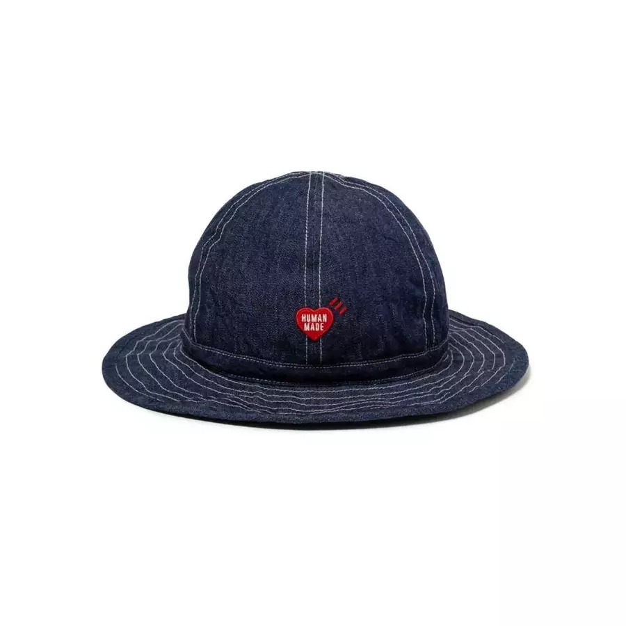 2025SS HUMAN MADE DENIM HAT 丹寧 牛仔 愛心 漁夫帽 帽子 現貨 HM29GD001
