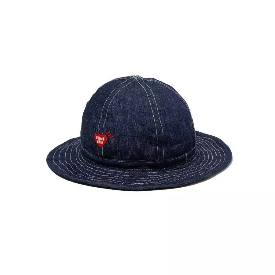 2025SS HUMAN MADE DENIM HAT 丹寧 牛仔 愛心 漁夫帽 帽子 現貨 HM29GD001