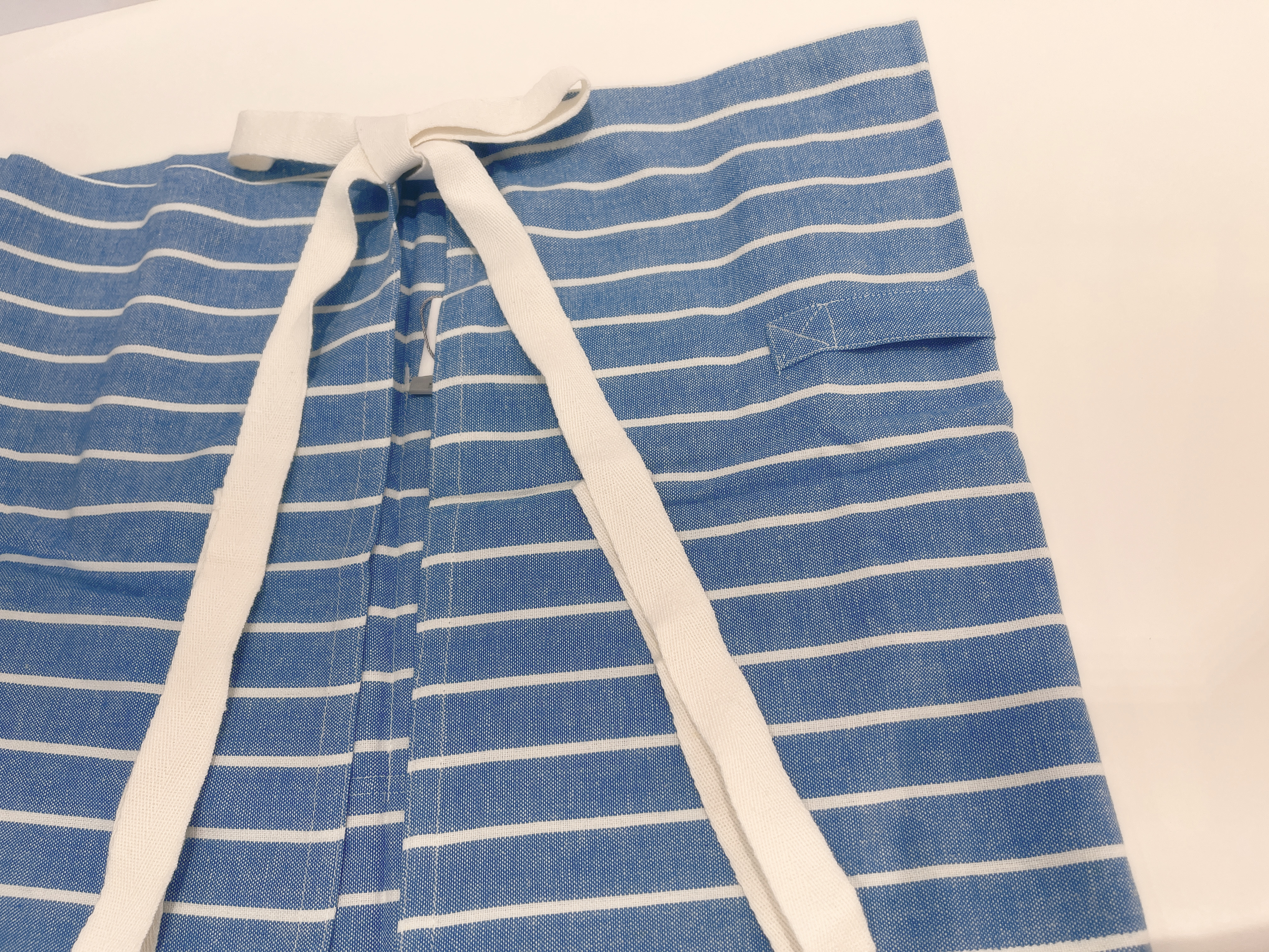 日系藍白條紋圍裙