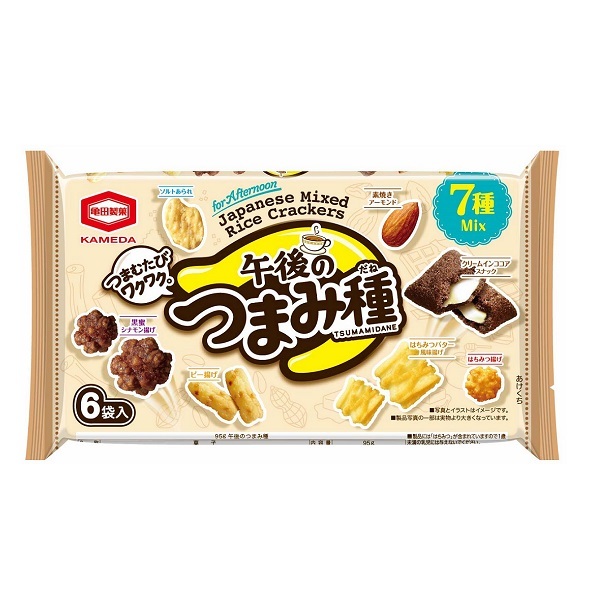 亀田製菓 —【6小袋】午後之雜錦米果 (7種類) 95g