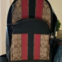 [S] COACH QB/TAN/SOFT RED/BLACK F85035 HSTN PACK PCD SIGNATURE VRS, 193971495088 (SCO1142)