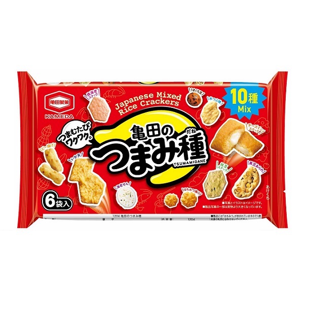 亀田製菓 —【6小袋】雜錦米菓 (10種類) 120g