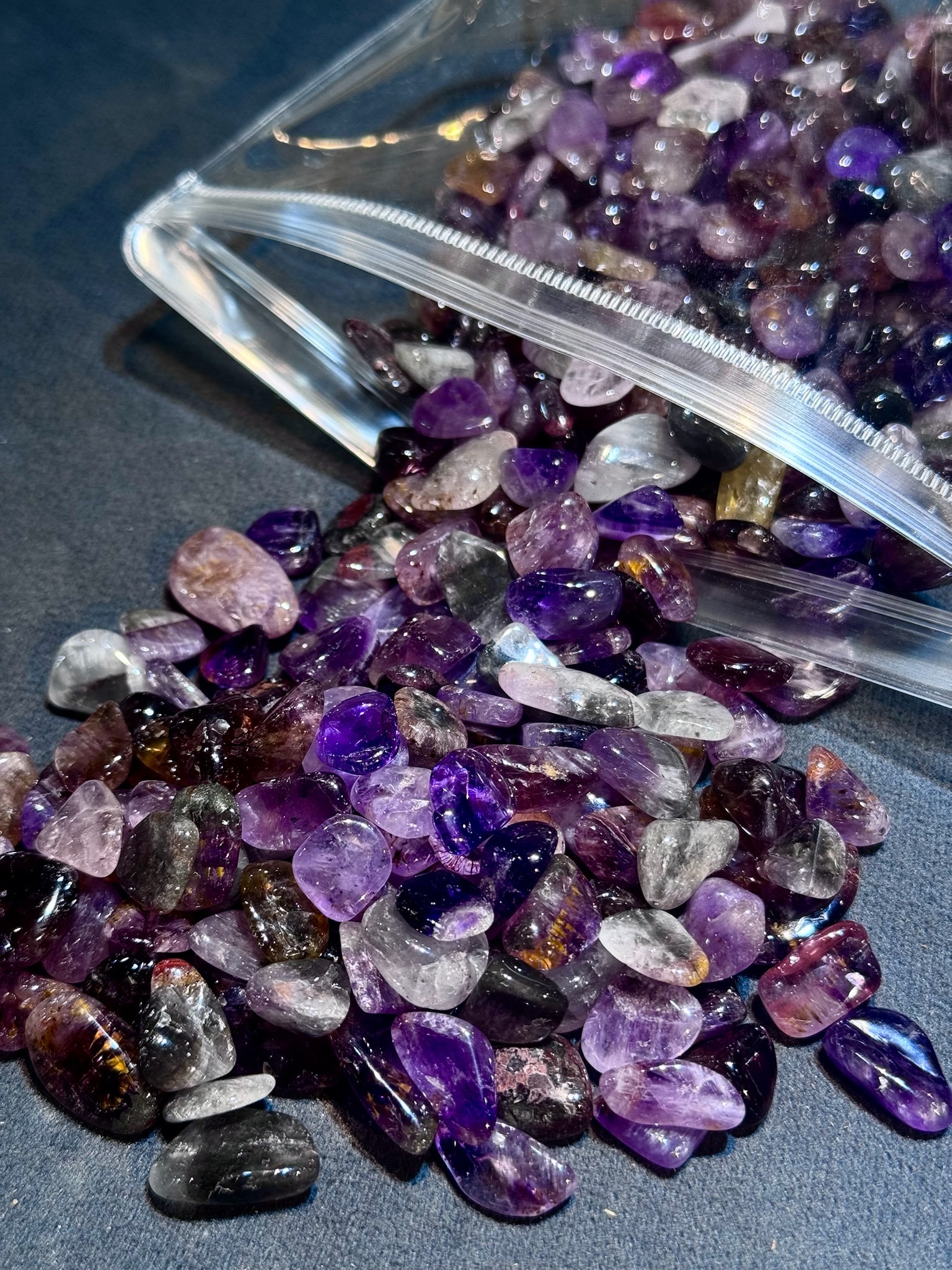 帝王紫紫水晶碎石
