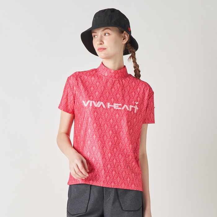 女士-透氣愛心短袖小高領