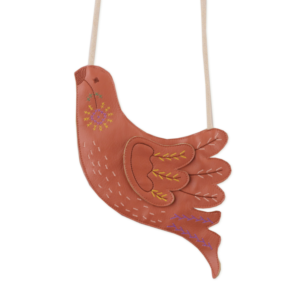 〖 Gingersnaps 〗刺繡小鳥斜背包