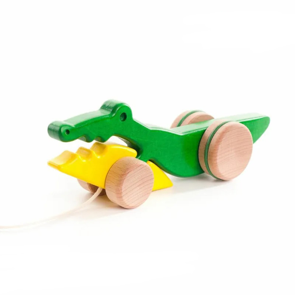 【BAJO】動物系列 | 大嘴鱷-拉繩玩具