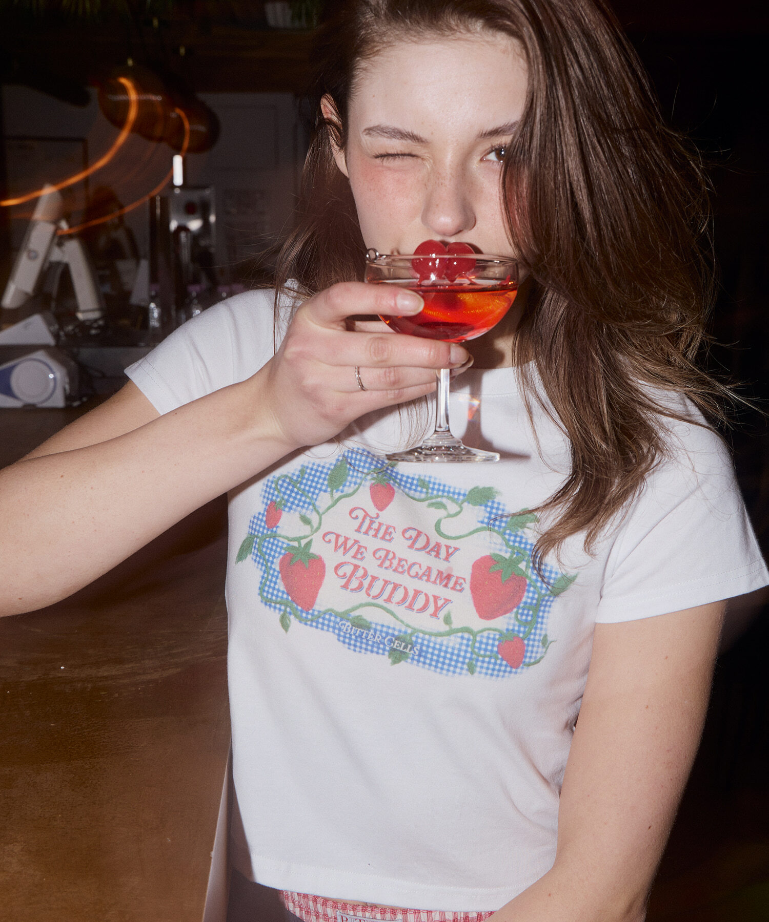 BITTER CELLS Sweetpea Berry Tee