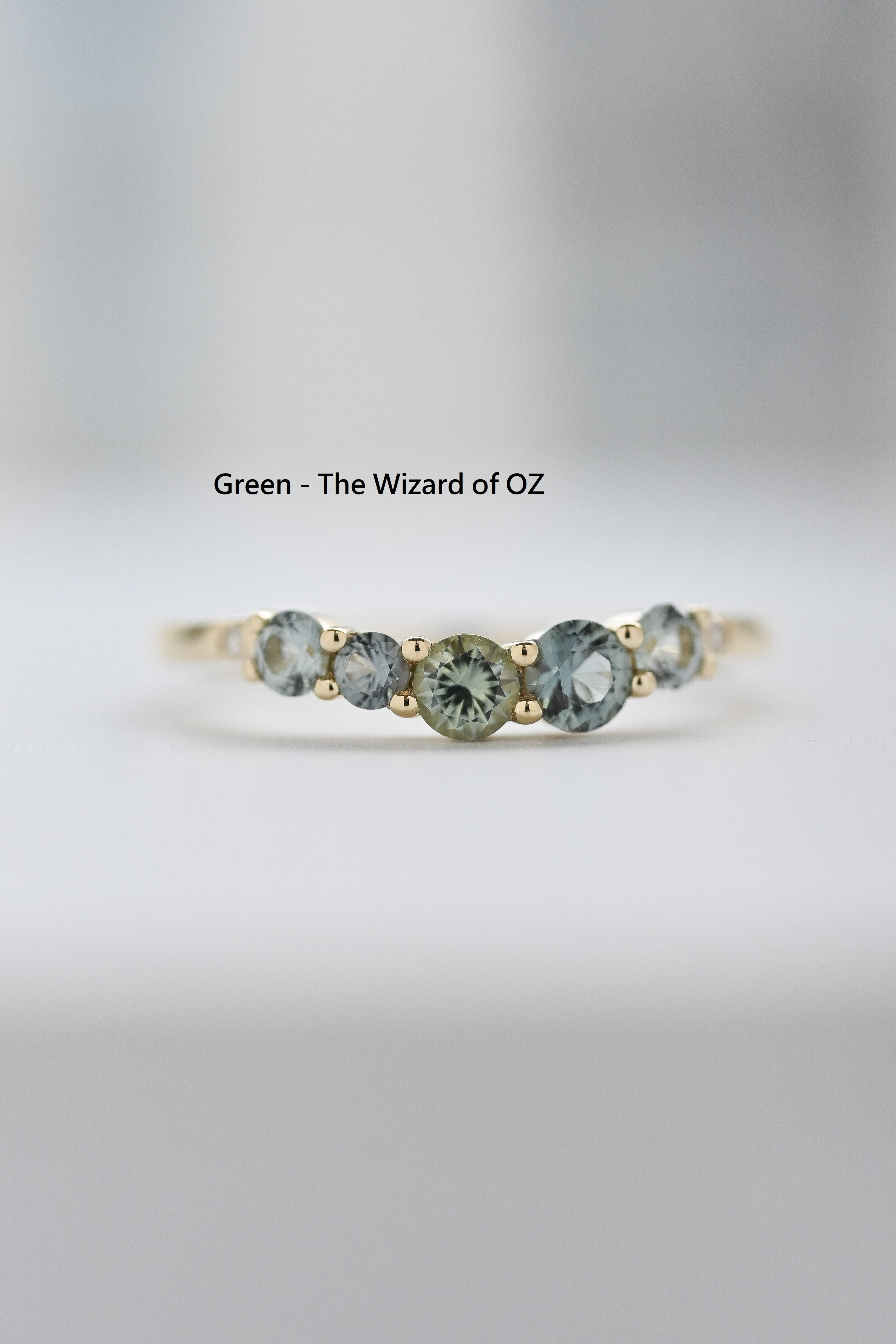 18K Morandi Color Sapphire Diamond Ring