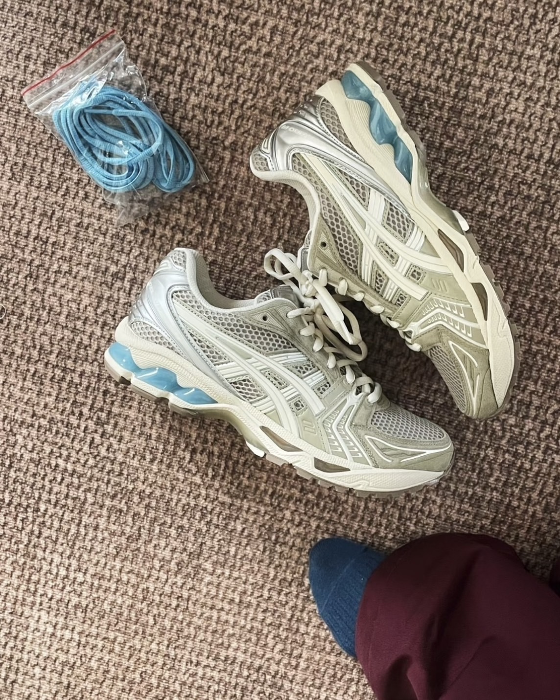 Asics X Juliana Salazar Gel kayano14 聯名 麂皮 拼接 銀灰綠